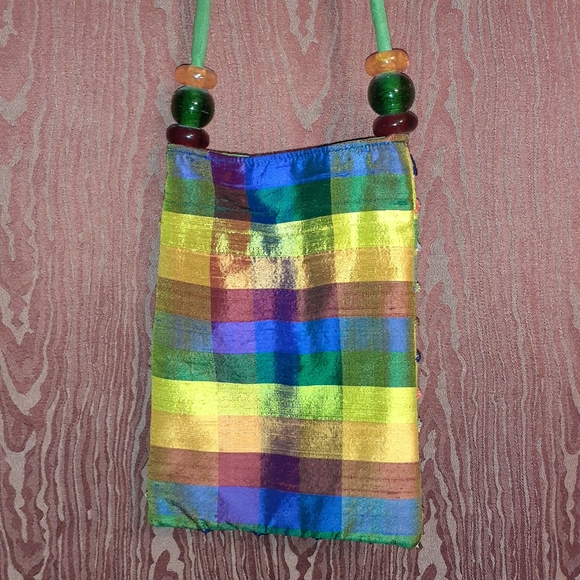 CROSSBODY MINI PURSE WITH GLASS HARDWARE WITH BEADS - Picture 5 of 7